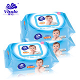 The baby's wipes can be covered with 80 pieces of *3 wrapped baby soft wipes and a wet towel de.