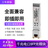 Wjhc Gigabit electric port optical module RJ45 photoelectric conversion optical fiber module