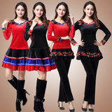 2019 square dance dress new set women's autumn and winter dance dress long sleeve performance dress