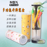 Tiktok, creative pen, box, transparent, red, pencil, pencil box, pencil box, pencil box, pencil box.