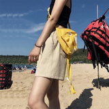 Casual shorts, women's elastic high waist, summer Korean version of work clothes, 5-point pants, loose and slim, student sports pants, INS trend