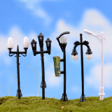 Model lamp moss micro landscape fleshy resin small ornament fence guide sign telephone booth landscape will light small street lamp
