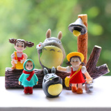 Figure Xiaomei kiss couple chinchilla moss micro landscape succulent plant fairy cake decoration DIY material