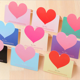 Creative simple lovely Christmas New Year greeting card children's birthday blessing Mini wedding card thank you message card holiday Thanksgiving girl heart card