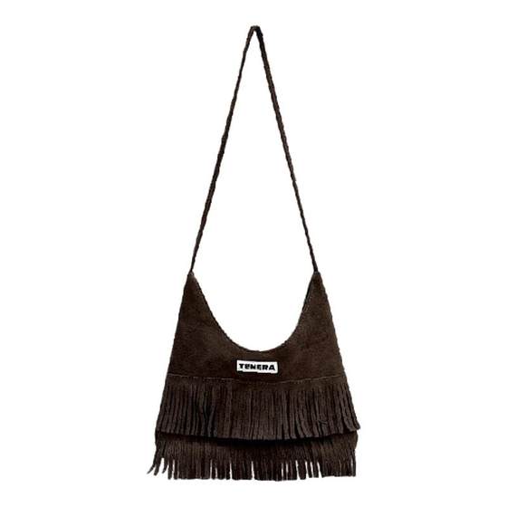 TENERA wave series suede tassel underarm bag women's 2025 new commuter bag versatile shoulder bag 
TENERA wave series suede tassel underarm bag women's 2025 new commuter bag versatile shoulder bag