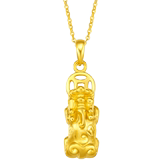 Zhou Liufu 3D hard gold gold pendants for men and women