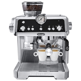 Delonghi Delong, Italy, professional semi-automatic espresso machine, now grinding beans, household business, steam brewing