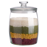 Glass rice barrel, insect proof, moisture-proof, sealed rice VAT, domestic rice flour sealed barrel, grain and other grains pot, small