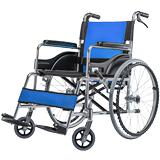 Aluminum alloy wheelchair, ultra light folding, portable, manual wheelchair, disabled elderly people, with handbrake, hand in hand to push the scooter