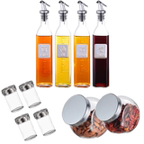 10 Piece leakproof glass oil pot seasoning bottle domestic seasoning box oil vinegar soy pot bottle kitchen salt pot