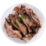 There are few hand-held lamb chops 400g barbecue ribs fresh frozen semi-finished ready to eat fresh