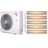 Hitachi / Hitachi one drag five six HP variable frequency three room two hall domestic central air conditioner ras-160hrn5qb