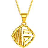 Zhou Liufu jewelry infinite Gold Gold Pendant women's gold 999 hollow modeling price aa045004