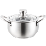 Hengguang 304 stainless steel soup pot domestic utensils soup pot cooking soup pot kitchen soup pot double bottom electromagnetic stove general