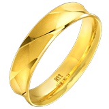 Zhou Shengsheng, gold, fine work, couple, ring, men's and women's 78206r