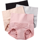 Three 3D beehive warm palace postpartum abdominal underwear women's hip high waist shaping corset waist cotton crotch shaping briefs