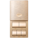 5-in-1 Yuba switch panel slide type 5-in-1 Yuba switch