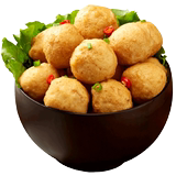 Hedega authentic Chaoshan golden cuttlefish balls 250g frozen hand-made Huazhi balls hotpot fish balls ingredients