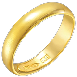 Zhou Shengfu gold barefaced gold ring / tail ring opening ring for men and women to ring element ring 09141r