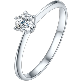 Zhou Liufu jewelry 18K Gold Diamond Ring female proposal diamond ring wedding ring bright kgdb020978