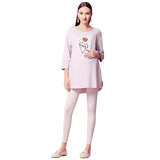 Happy house pregnant women's home clothes women's autumn and winter 2020 new baby clothes spring and autumn cotton postpartum pregnant women's pajamas lactation