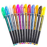 Jimi 36 color fluorescent note pen students use color pen powder color pen flash pen metal pen cartoon graffiti pen bright crystal color pen flash pen fluorescent marker 12 colors