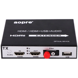 Aopre Ober HDMI audio and video optical transceiver one HDMI band one local loop out uncompressed HD video optical fiber transceiver extender one pair of audio in optical fiber transmitter