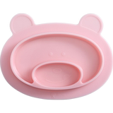 Smart tree baby's tray, suction cup, sub grid tray, cartoon, silicone mat, fall proof, auxiliary bowl, lovely children's tableware