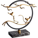Red wine cup holder hanging upside down new Chinese family living room wine cabinet