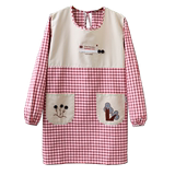 Apron with sleeve children fashion winter cotton long sleeve reverse dressing work clothes home kitchen cooking clothes cover