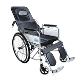 Jinwang full lying wheelchair for the elderly hand folding portable multi-functional trolley for the elderly and disabled