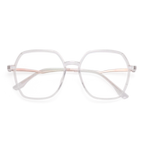 Crystal clear myopia glasses female anti blue anti radiation flat light goggles can be equipped with a number of color change frame for men