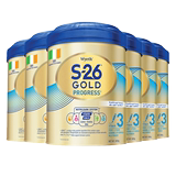 Irish Wyeth S26 gold HMO infant 3-stage milk powder baby 900g port version imported * 6 cans