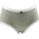 Four floral fairy graphite cotton modal blend panties women's stripe pattern mid waist triangle panties 21127
