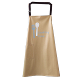 Leather apron waterproof oil proof soft leather PU leather female adult home kitchen catering work swimming pool leather