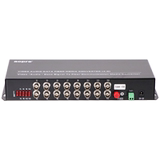 Aopre Auber analog video optical transceiver 16 analog video with 1 485 reverse data optical transceiver digital video optical transceiver single mode single fiber BNC video port FC optical fiber port