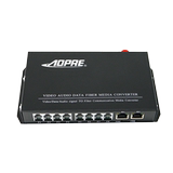 Aopre 4-way telephone optical terminal + 2-way Gigabit Ethernet port 4-door PCM single multimode universal voice optical fiber extender