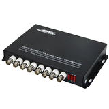Aopre Auber video optical transceiver 8-channel analog pure video optical transceiver single multimode single fiber digital video optical transceiver BNC digital analog video monitoring FC optical port 20km