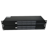 Aopre 24 way telephone optical transceiver 1 way 100M Ethernet port 24 port PCM voice optical fiber extension