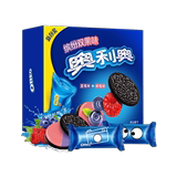 Yizi Oreo colorful double fruit sandwich biscuit blueberry + Raspberry 388g