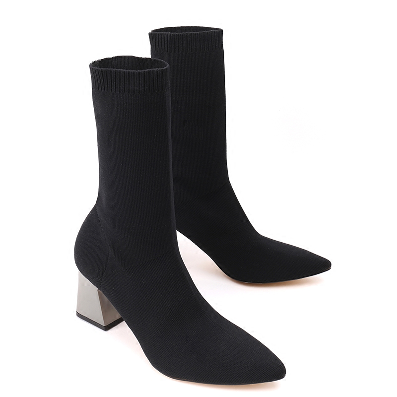 袜子靴,让一米五几的人都秒变长腿超模! - 阿里