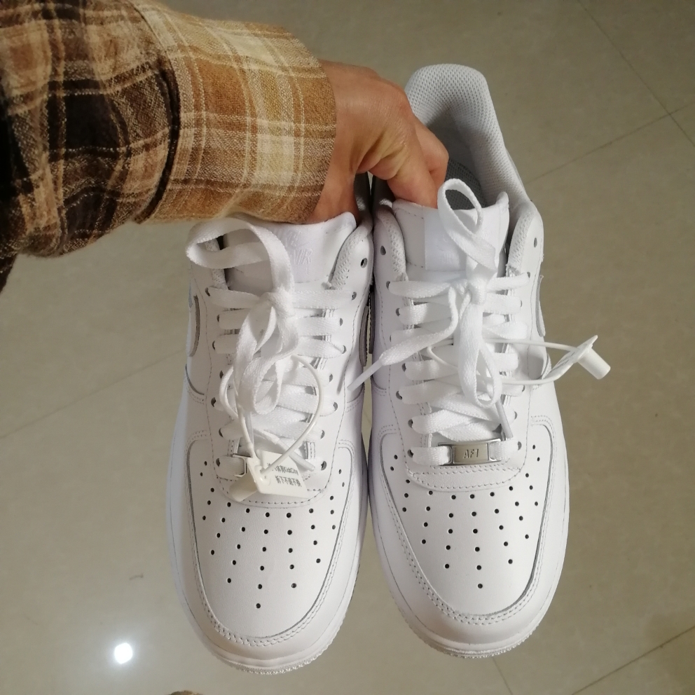 耐克nike air force 1 空军一号21新款af1纯白休闲板鞋cw2288-111