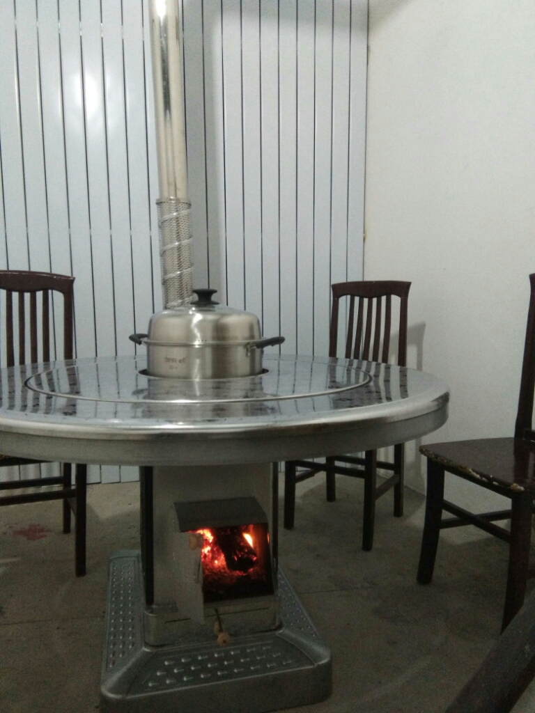 无烟气化炉农村烤火炉家用柴煤两用取暖炉室内柴火煤炭炉子汽化炉