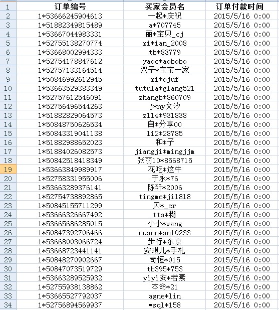 【嫦通知】5月16日聚划算付款前100名名单 - 阿里巴巴