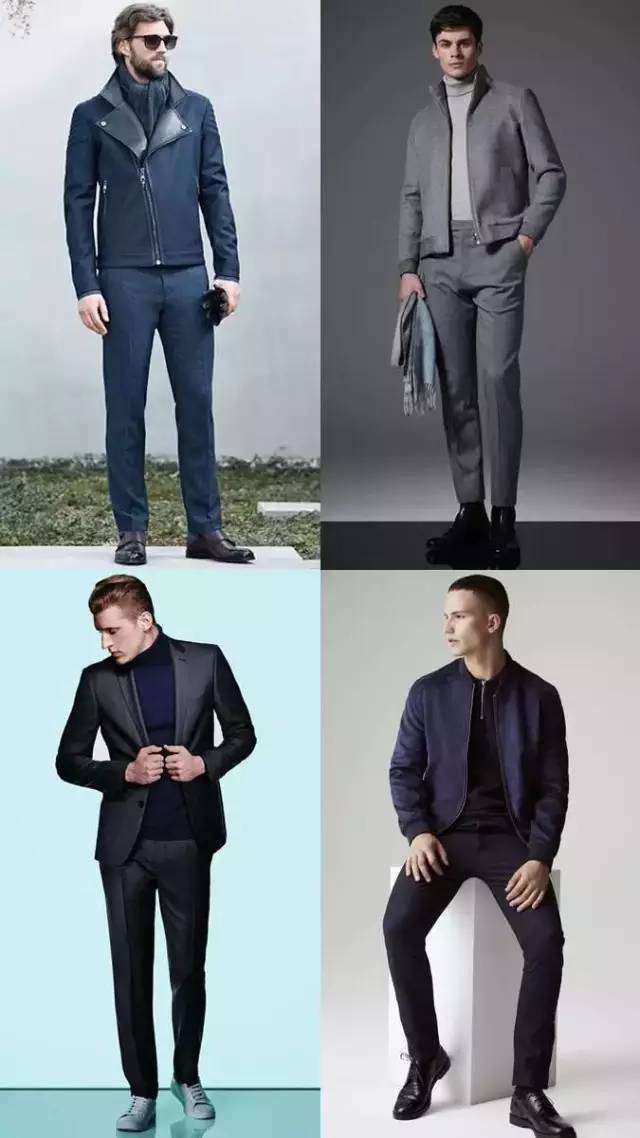 接下来就为你们介绍几个男装搭配的小技巧~ 同色衣服 同色的服装看