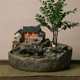 Desktop micro landscape fish tank flowing water ornaments landscape bonsai circulating water living room office decoration opening gift