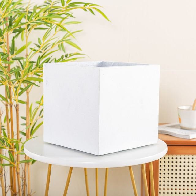 
Nordic style handmade resin simulation flower pot rattan flower basket home big belly straw wholesale gardening round square