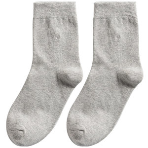 Men's socks solid deodorant, anti -sweat -absorbing socks Men's middle barrier business cotton socks men help black men's socks
