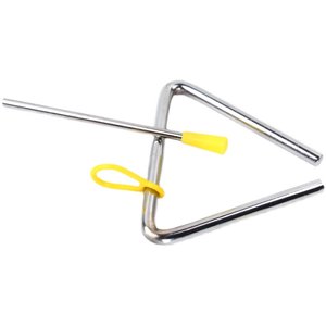 Professional percussion instrument for primary and secondary school children in kindergarten, Orff triangle bell, thickened triangular iron 4 inches 5/6/7 inches