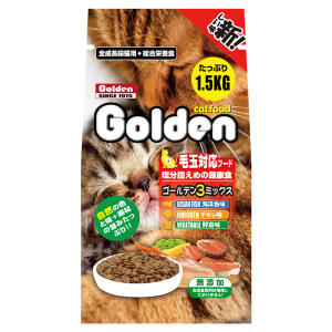 Golden Reward official cat food 1.5kg3*0.5kg urinary tract to form a kittens wool ball milk cake to increase fat and cheeks. Main food
